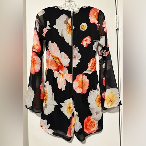 GB black floral romper size S - Picture 2 of 6
